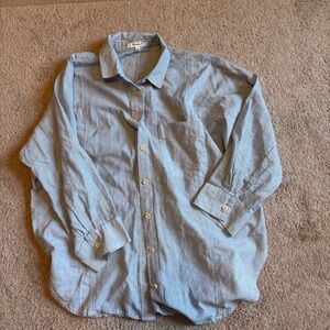 Madewell Blue Striped Men's Shirt